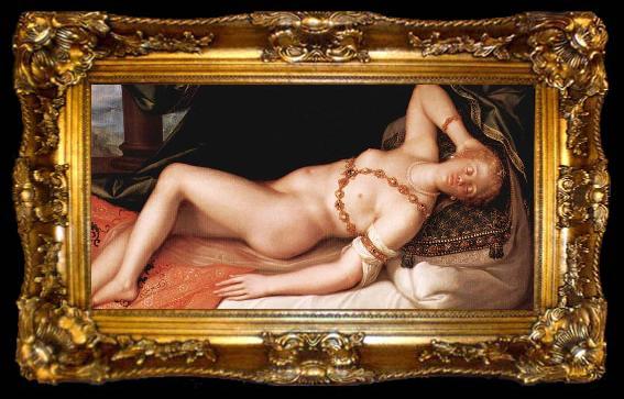 framed  Joseph Heintz the Elder Liegender weiblicher Akt, ta009-2
